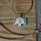 Independent Original Handcrafted Niche Enamel Charm Pendant 99 Pure Sterling Silver Necklace Elegant Silver Jewelry for Personalized Jewelry Store