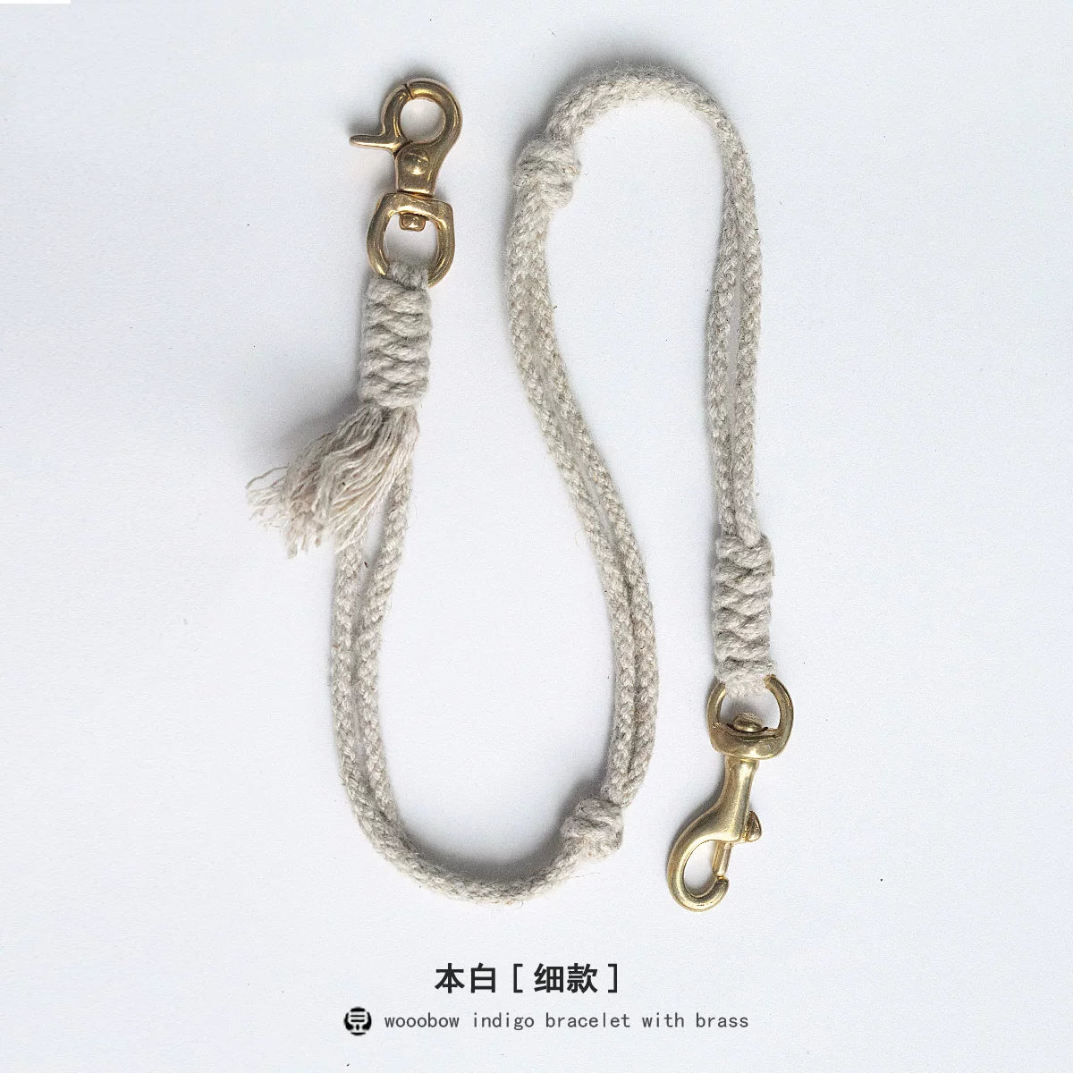 Hand Woven Cotton Linen Indigo Strap Vintage Style Lanyard for Wallet Phone Badge ID Key Chain Waist Belt Unique Fashion Gift for Men Women