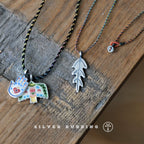 Original Handmade Niche Painted Enamel Pendant Charm Necklace 99 Solid Sterling Silver Fine Silver Jewelry For Women From Boutique Jewelry Store