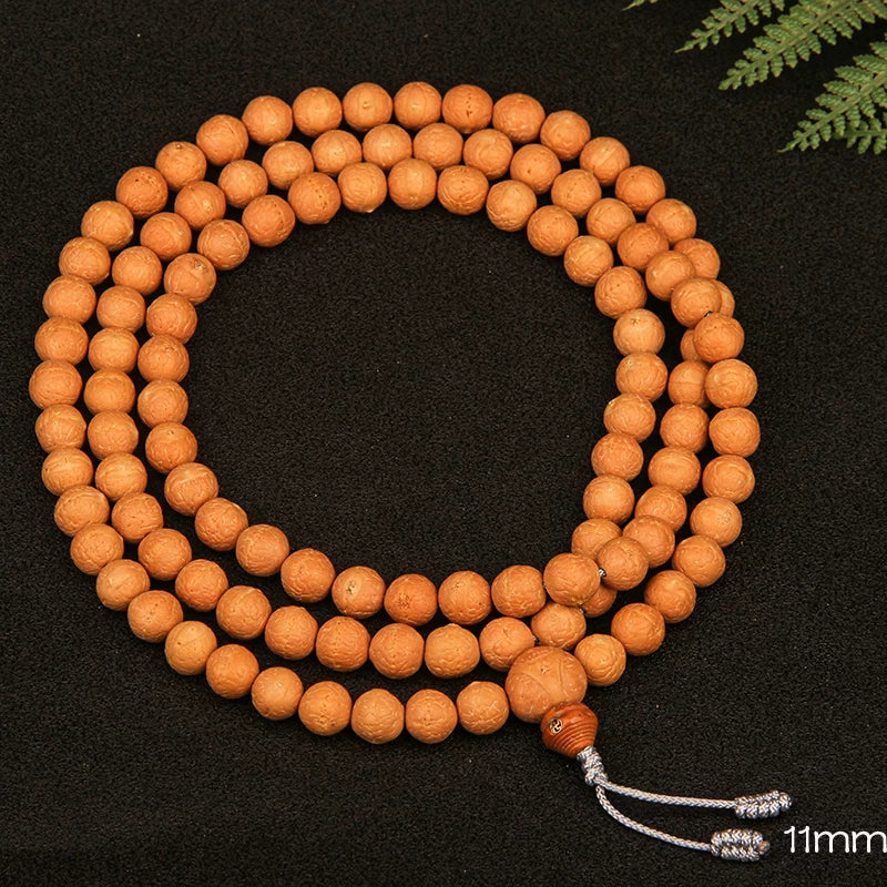 Natural round Nepalese phoenix eye Bodhi bracelet, Buddha beads, small single circle, handheld men's and women's rosary beads, beeswax accessories, Wenwan