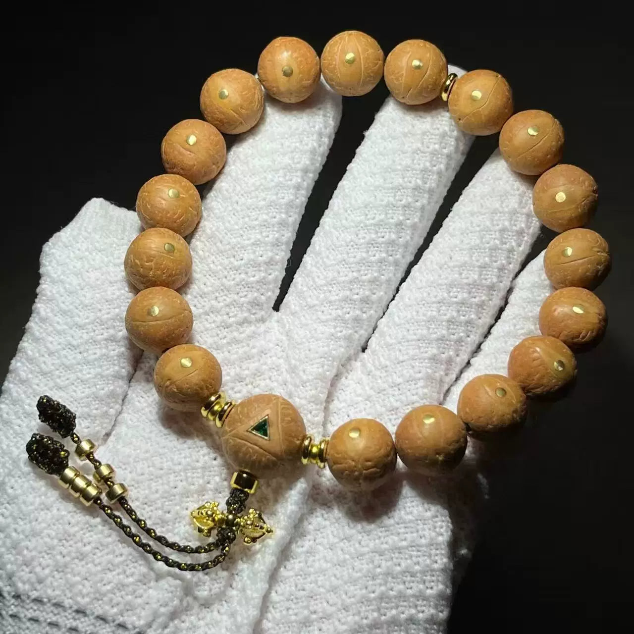 Genuine Nepalese Phoenix Eye Bodhi Bracelet Original Seed Inlaid Faro Eye Dragon Claw Handheld Wenwan Rosary Bead Factory Direct Sales