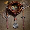 Original Design Tibetan Natural Old Material Yak Bone 108 Beads Mala Prayer Beads Bracelet For Men Traditional Tibetan Style Hand String For Women Meditation Yoga Jewelry