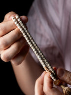 Original Design Large Blank Area Star-Moon Bodhi Beads Bracelet 108 Beads Tibetan Style Rosary Mala Beaded Bracelet for Women