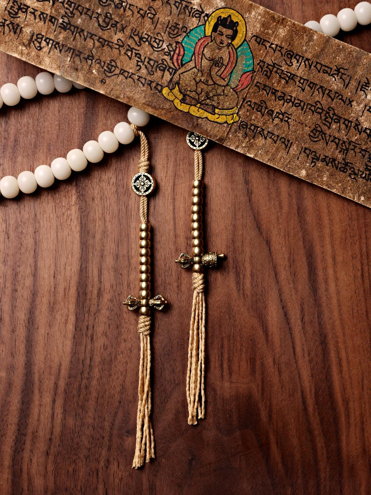 Original Tibetan Style 108 Beads White Bodhi Root Mala Prayer Beads Bracelet For Men And Women Natural Dzi Bead Versatile Necklace Hand String Ethnic Spiritual Jewelry