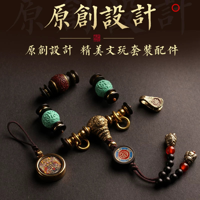 Tibetan Wenwan 108 Buddha Beads Accessories Set Bead Separator Tee Full Set of DIY King Kong Star Moon Passion Seed Accessories