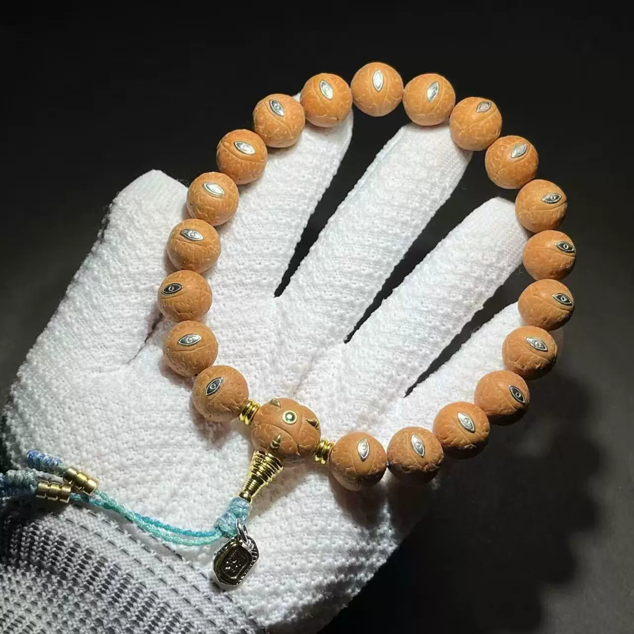 Genuine Nepalese Phoenix Eye Bodhi Bracelet Original Seed Inlaid Faro Eye Dragon Claw Handheld Wenwan Rosary Bead Factory Direct Sales