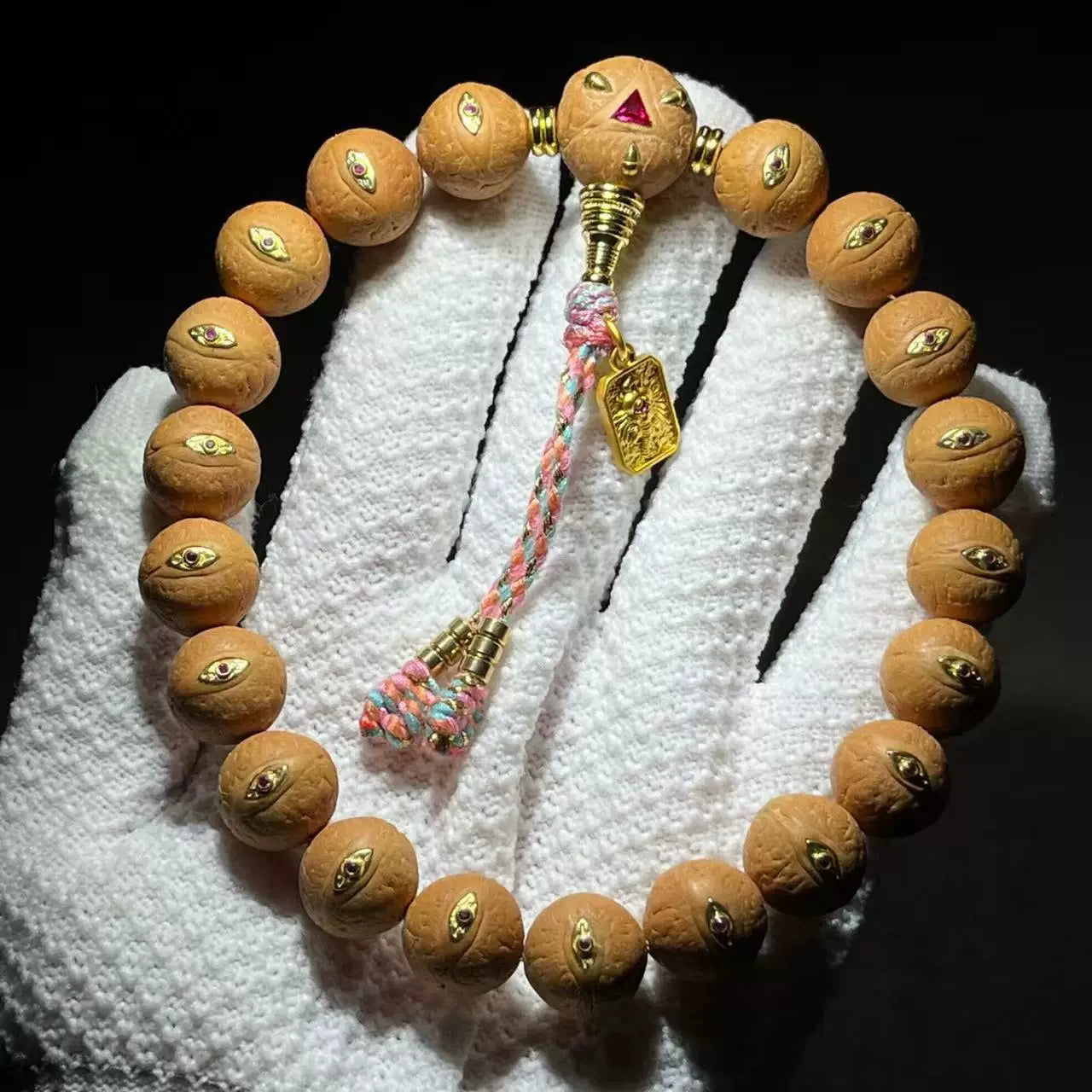 Genuine Nepalese Phoenix Eye Bodhi Bracelet Original Seed Inlaid Faro Eye Dragon Claw Handheld Wenwan Rosary Bead Factory Direct Sales