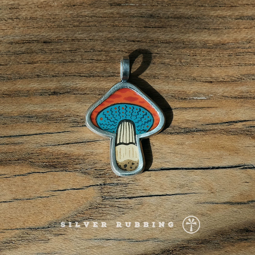Original Handmade Unique Enamel Painting Pendant 999 Pure Silver Necklace Handcrafted Independent Design Minimalist Fine Silver Jewelry For Women Everyday Wear And Special Gif