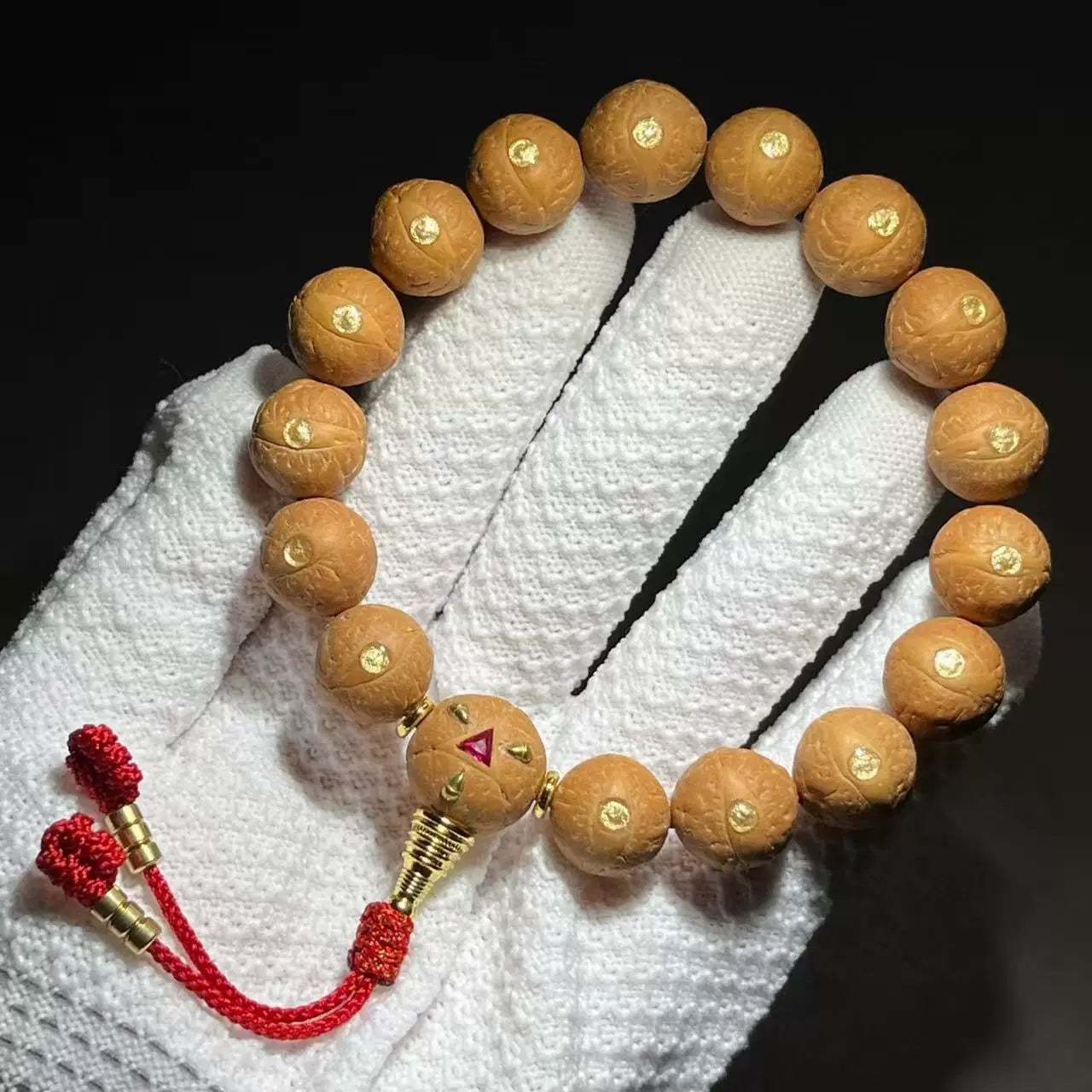 Genuine Nepalese Phoenix Eye Bodhi Bracelet Original Seed Inlaid Faro Eye Dragon Claw Handheld Wenwan Rosary Bead Factory Direct Sales