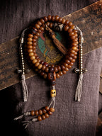 Original ecology 108 Pcs Natural Yak Bone Beads Bracelet for Men and Necklace for Women Couple Tibetan Style Handmade Mala Prayer Beads Jewelry